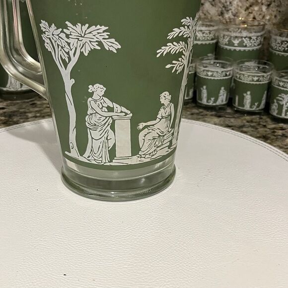 Wedgwood Janette Hellenic RARE Water Pitcher Grecian Design VTG Mid Century - Picture 2 of 6